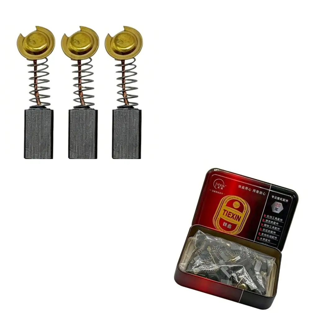 Electric Equipment Motor Brush Set with Mixed Measurement Carbon Brushes, Fifty Brush Assortment and Hinged Metal high quality