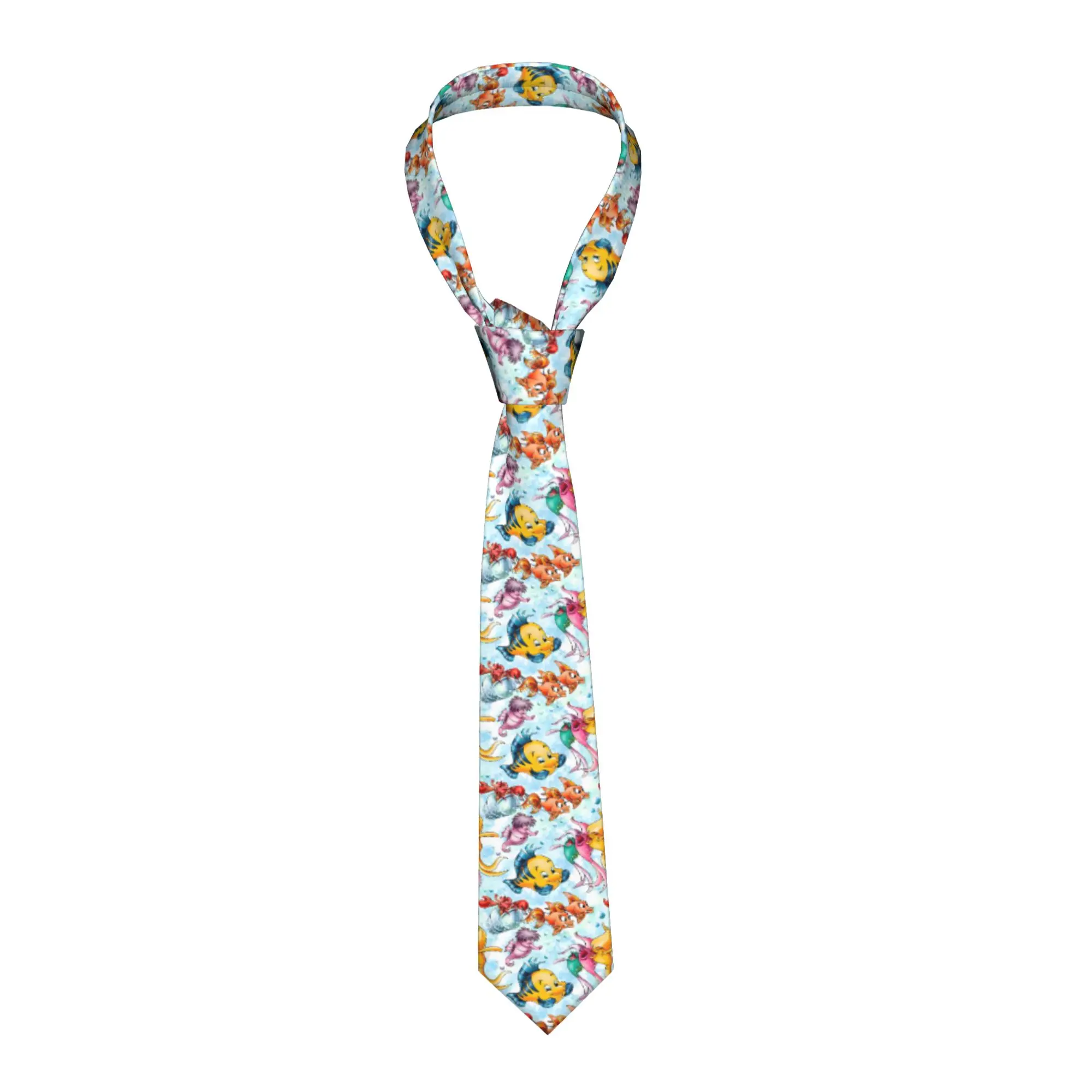 

Модный галстук «В поисках Немо» в стиле аниме для вечеринок, мужской, с мультяшным комедийным приключенческим принтом