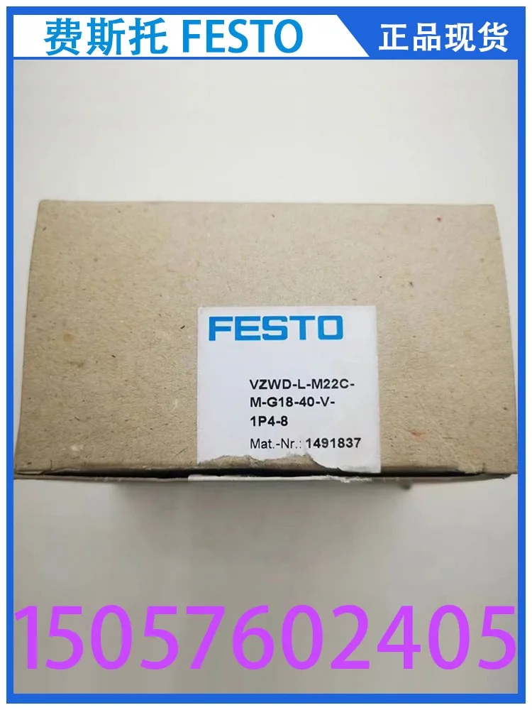 FESTO Festo Solenoid Valve Vzwd-l-m22c-m-g18-40-v-1p4-8 1491837