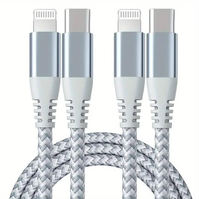1 ST 2 STKS MFi Gecertificeerde Snelle Kabel duurzaam Nylon Gevlochten Koord USB C naar Lightning Kabel Snel Opladen Data voor iPhone 14 13 12 11