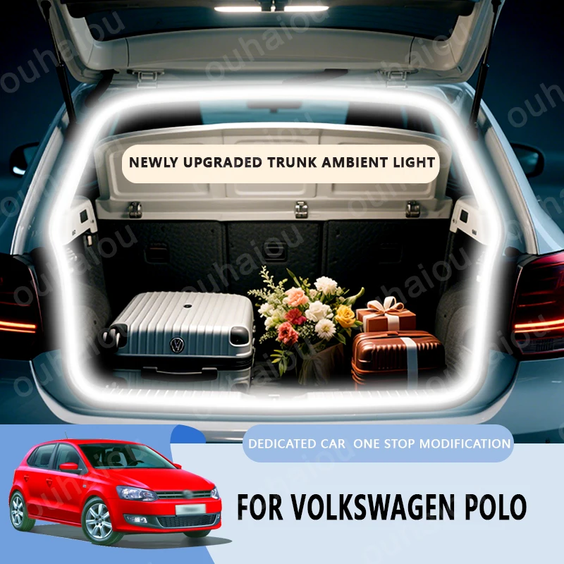 

For 2008-2025 Volkswagen POLO trunk light modification light Atmosphere lights White warm white Rear Trunk LED Light Bar