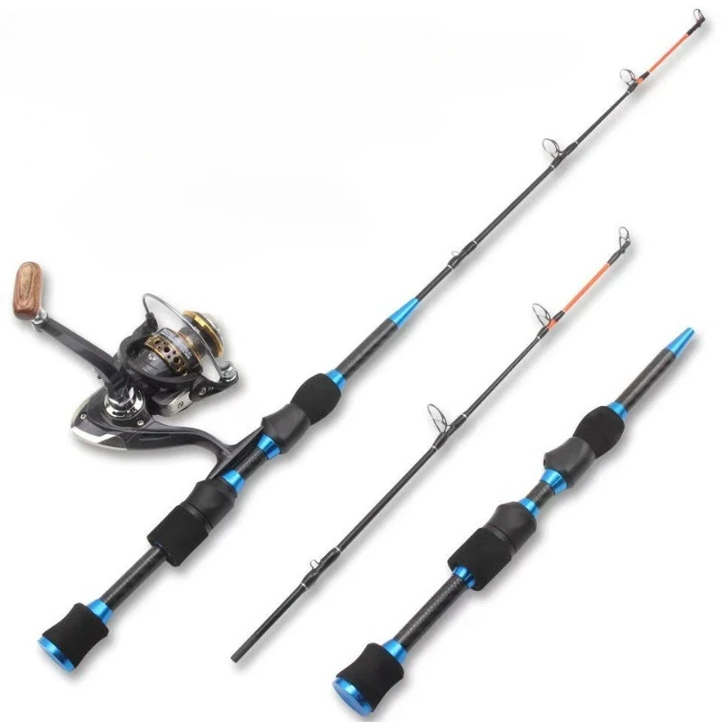 NEW 65cm 70g Winter On Ice Fishing Rod Carbon Super Hard Spinning Rod Travel Ice Rod Reel Combos Big Fish Carp Pole Set