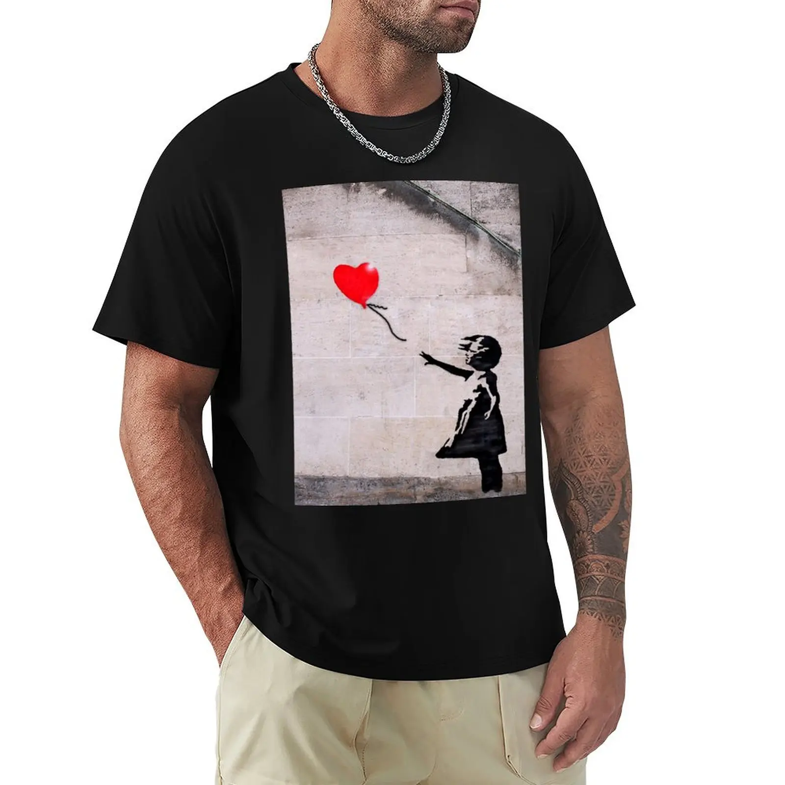 Banksy, T-shirt Hope pour hommes, T-shirt pour fête de fin d'année