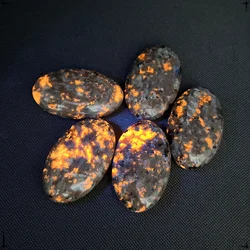55MM Natural Yooperlite Crystal Flame Stone Powerful Chakra Energy Reiki Healing Magical Change Mineral Home Garden Decoration