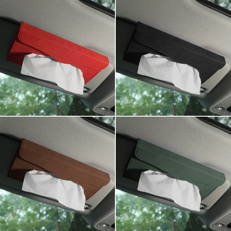 

Автомобильный солнцезащитный козырек, кронштейн для салфеток, замшевая коробка для хранения салфеток, универсальный солнцезащитный козырек, подвесная коробка для бумажных полотенец, автомобильные аксессуары