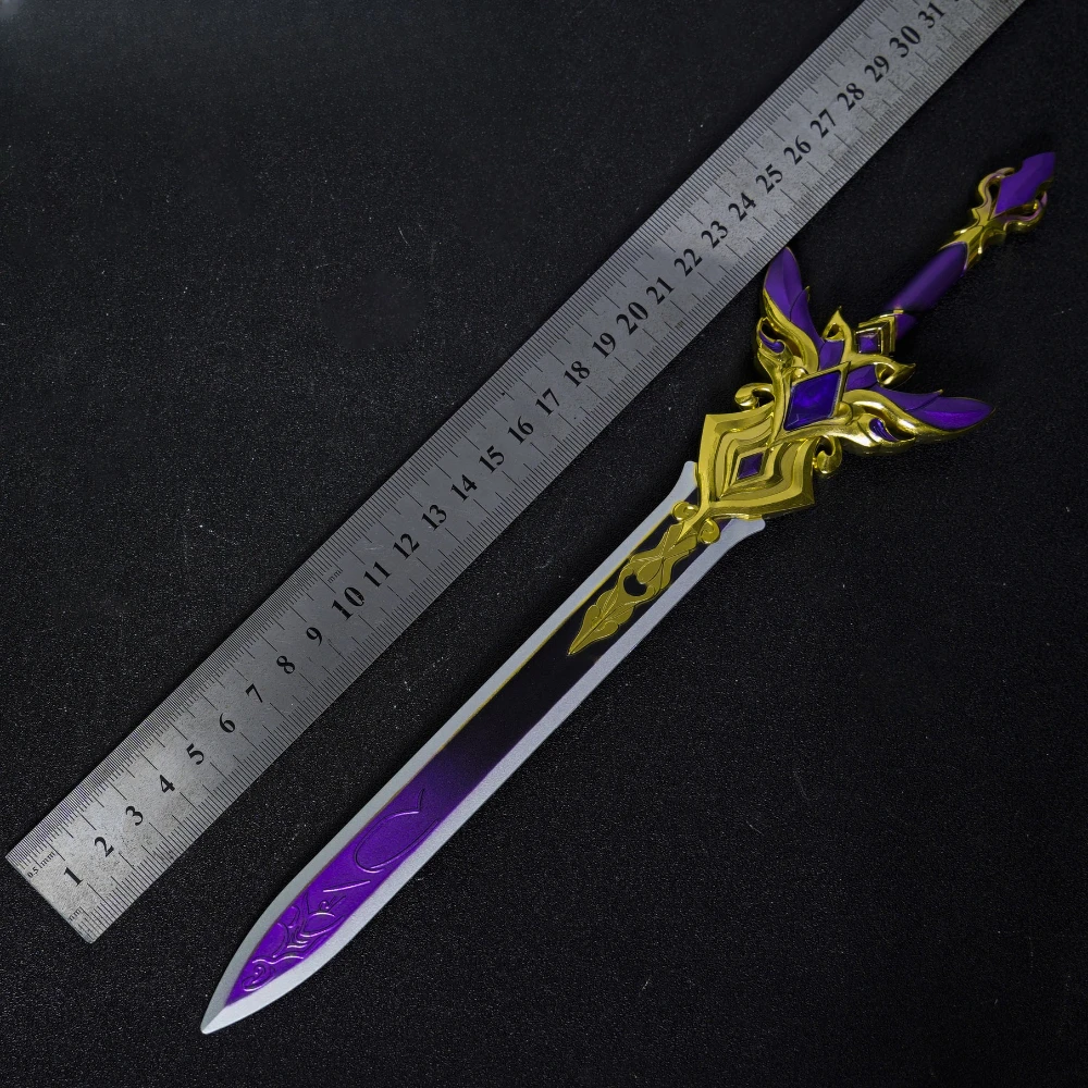 30 cm Spielperipheriegeräte Nameless Schwert Waffen Modelle Cosplay Requisiten Katana Metallhandwerk Sammlerstück Ornamente Geschenke für Jungen Spielzeug