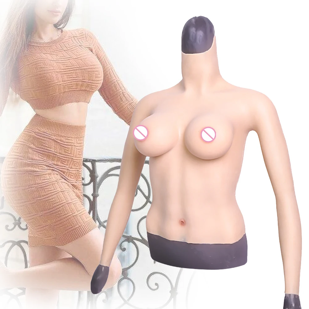 

Realistic DCup Fake Breast With Arms Artificial Boob Cosplay Silicone Mold for Sissy Drag Queen Crossdresser Shemale Transgender