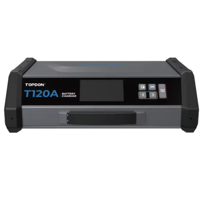 T120A 12 فولت تعديل في الوقت الحقيقي لجهد الإخراج شاحن بطارية السيارة ليثيوم الرصاص الحمضية الجهد شاحن بطارية السيارة الثابت #4