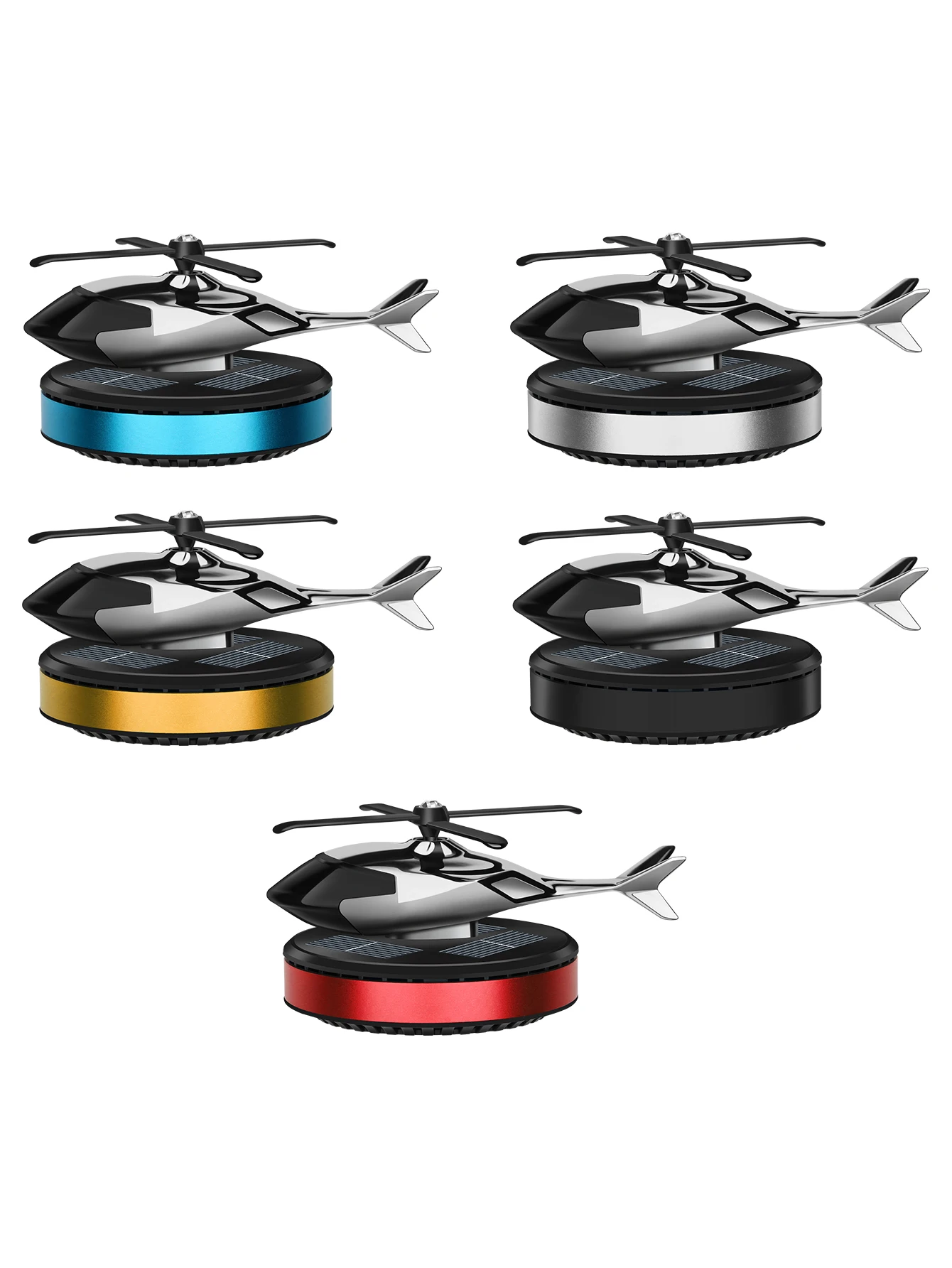 

Car Air Fresheners Helicopter Solar Power Plane Fragrance Diffuser Ornament Dashboard Perfume Decoration Car Helicopter