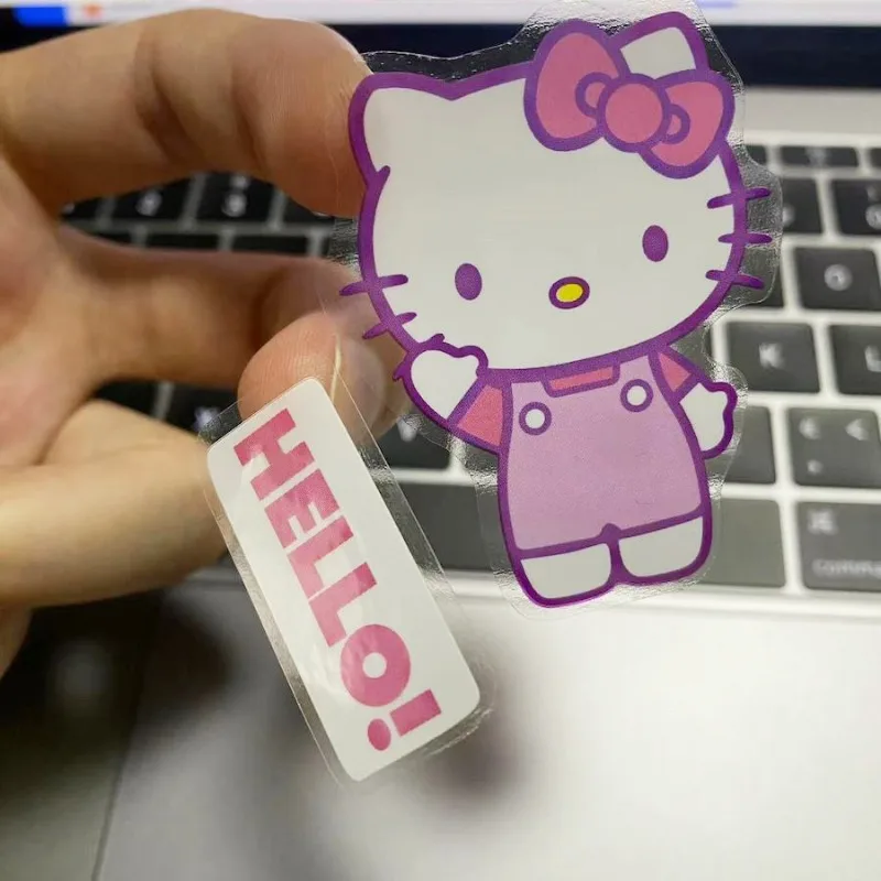 

5pcs Hello Kitty Stickers Anime Student Toy Cartoon 19 Sheets Pattern Hand Tent Water Cup Waterproof Stickers Women Accessories