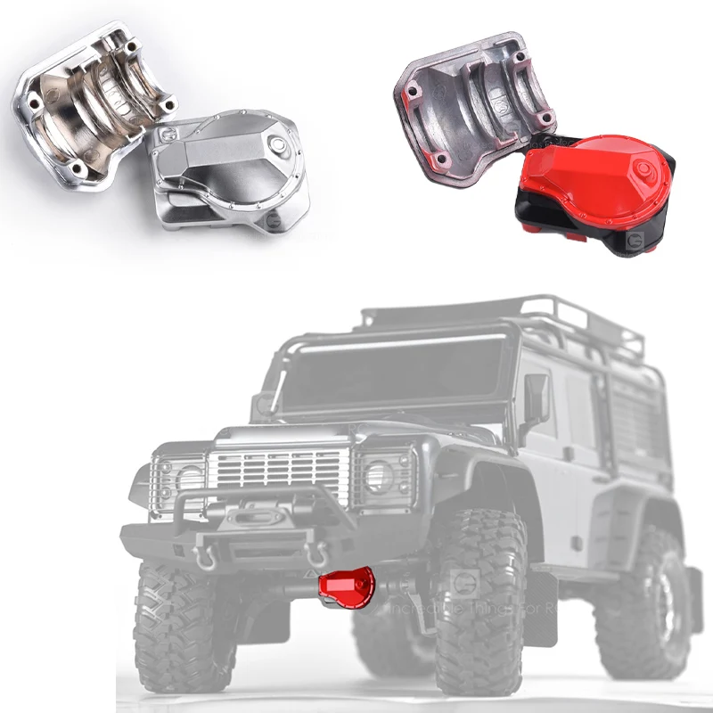 Wilderness Metal Axle Cover for 1/10 RC Crawler Car Traxxas TRX4 DEFENDER BRONCO CHEVROLET G500 Diy Parts