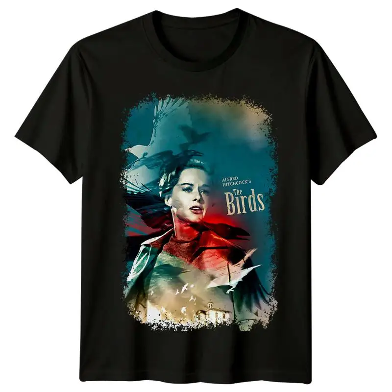 The Birds 1963 Movie Poster Inspired  T shirt Retro 80s