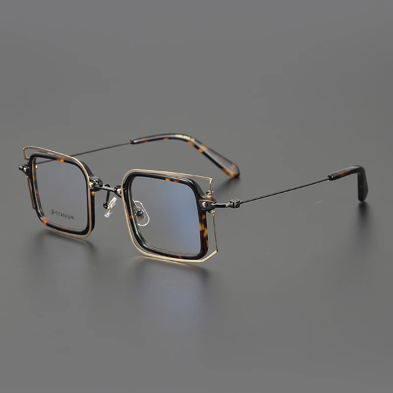 

2025 new Japanese niche design ultra-light full frame box retro round face glasses frame plate can be equipped with myopia ant