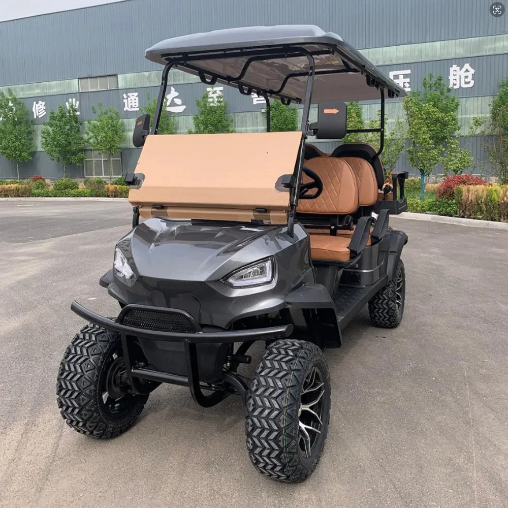 72V Lithium Battery 7000W High Power Golf Carts ODM Customized 2 4 6 8 Seater Electric Lifted Golf Cart 2+2 Seater