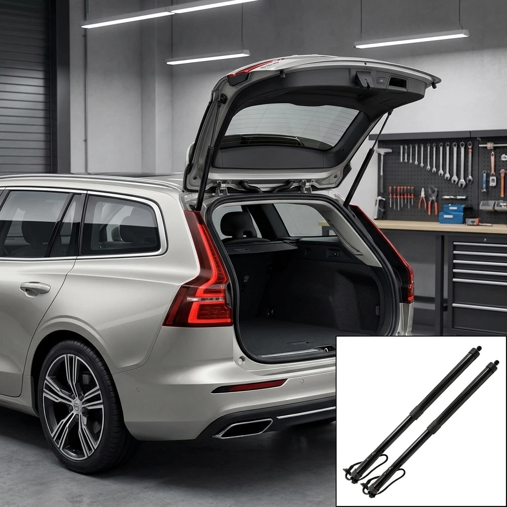 Image of 2 Stück Elektrische Heckklappenstützstange Auto-Heckklappen-Stoßdämpfer für VOLVO V60 II 2018 32357571 32296298