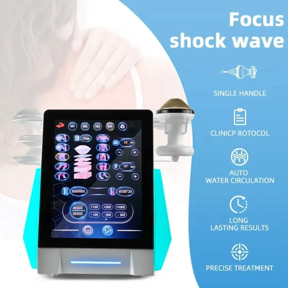 Deep Tissue Focus Shockwave Pain Relief Sports Injury Recovery Physiotherapy Portable Eswt Radial Shockwave Machine