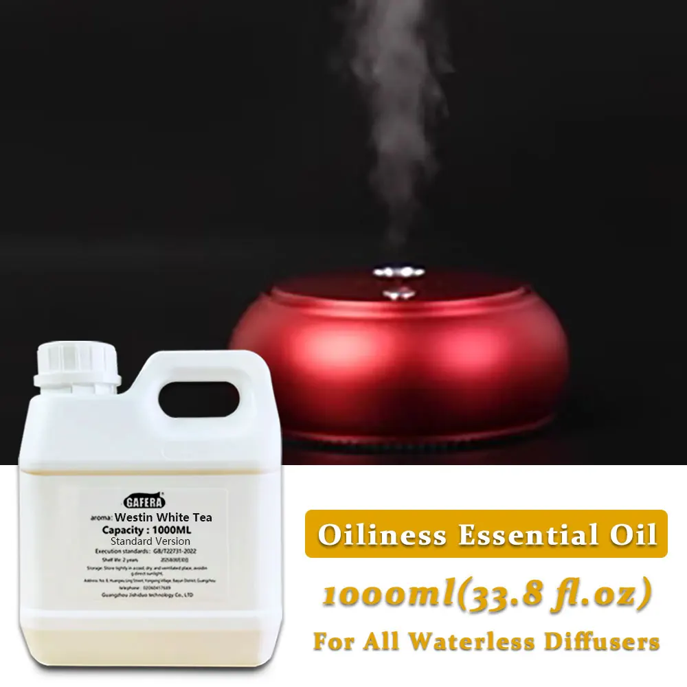GAFERA 1000ml (33.8 fl.oz) Westin White Tea Fragrance Machine Essential Oils - Hotel/Club Diffuser Replenish Aromatherapy Oils