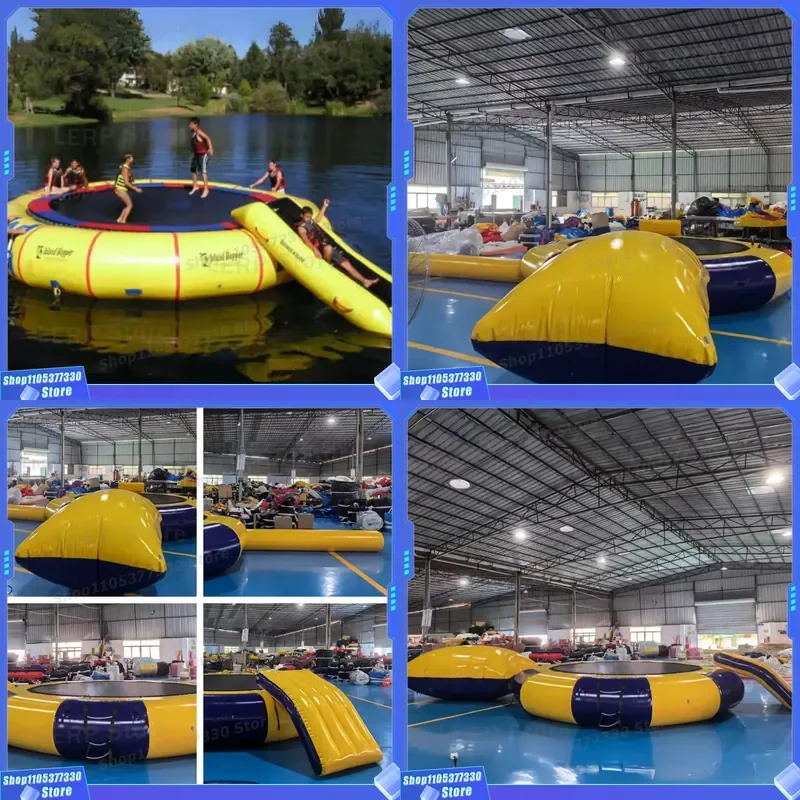 High Quality Water Game Trampoline Jumping Bed Aqua Park Water Trampoline Inflatable Floating