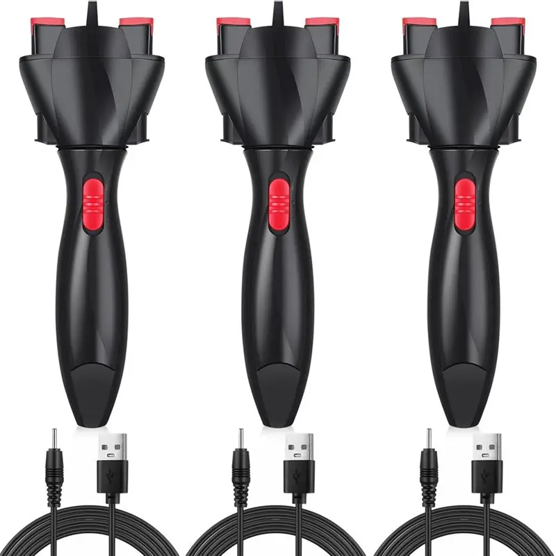 【PROMOTION】3 Piece Set Automatic Electric Braiding Machine Black DIY Styling Hair Curler Automatic Braiding Machine For Women Gi