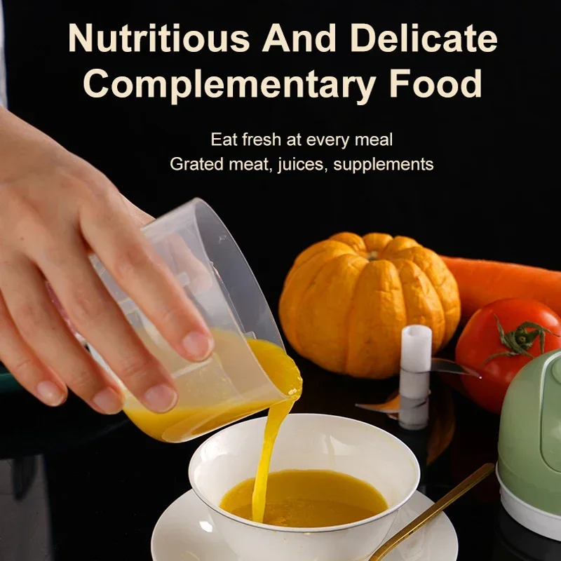 ミニ電気ガーリックチョッパー USB 肉グラインダーガーリックマッシャーマシン頑丈な耐久性のある砕いた生姜野菜クラッシャーキッチン用品