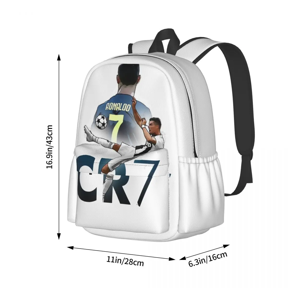 CR7 C-Cristianoed Backpack Football Boy Girl Polyester Trekking Backpacks Breathable Streetwear School Bags Rucksack