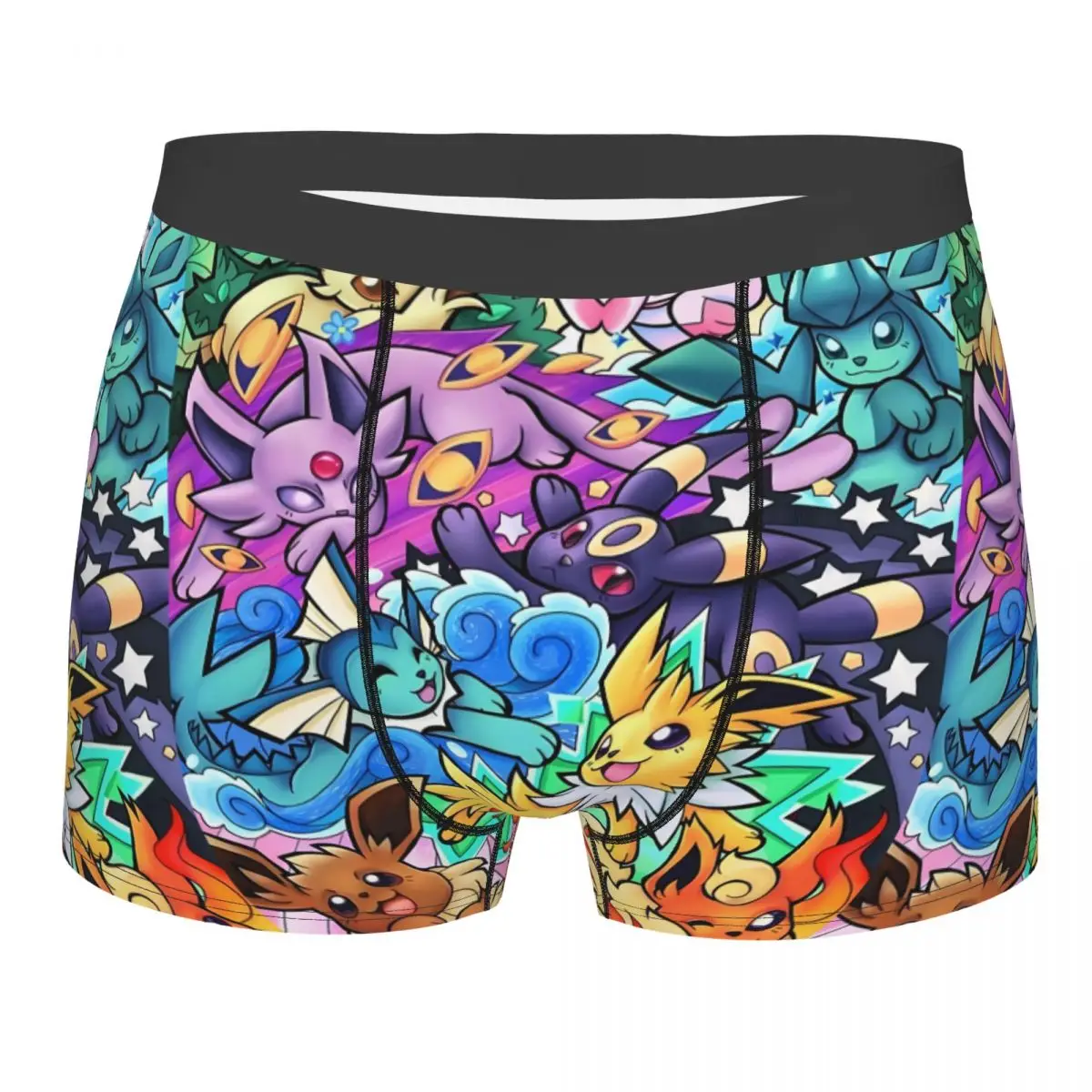 

Custom P-Pikachues Harajuku Cartoon Underwear Men Stretch Harajuku Anime Boxer Briefs Shorts Panties Soft Underpants For Male