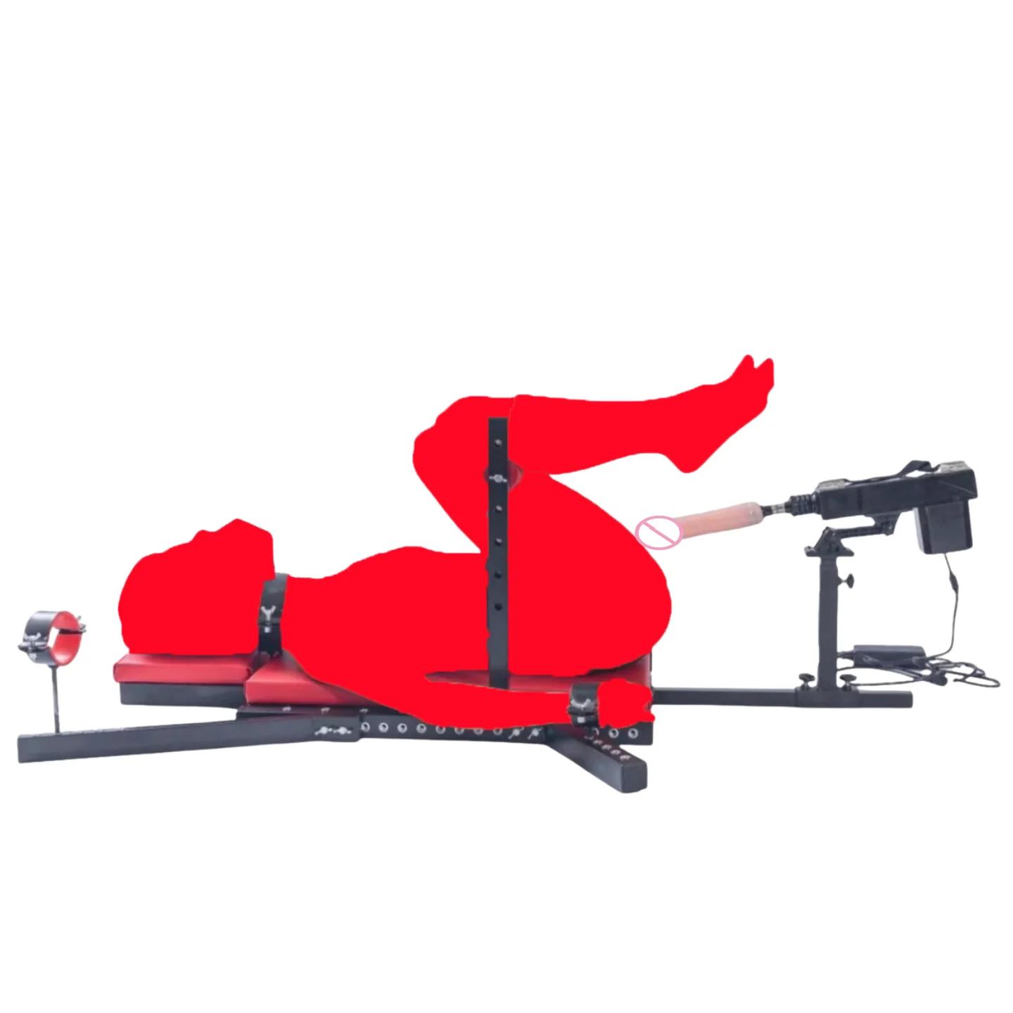 SM Leg Splitter Chair with Handcuffs Ankle Restraints Bondage Set for BDSM Role Play Adjustable Device with Spreader Bar