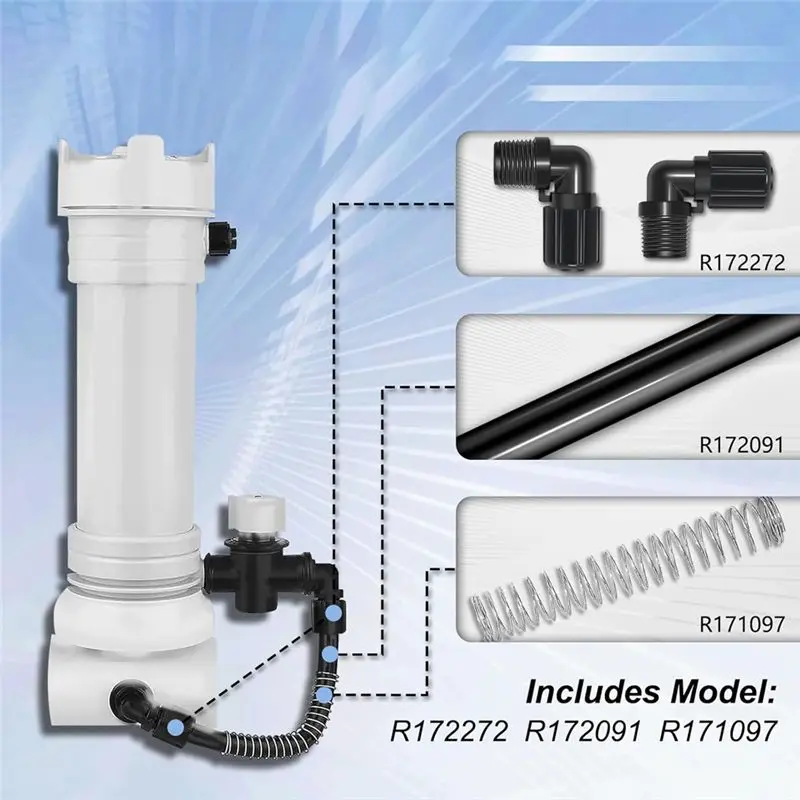 FLYY-Chlorinator-Teile, kompatibel mit Auto-Feeder/Chlorinator-Teilen 320 und 322, inklusive Modell R172272 R172091 R171097 – Detail 5