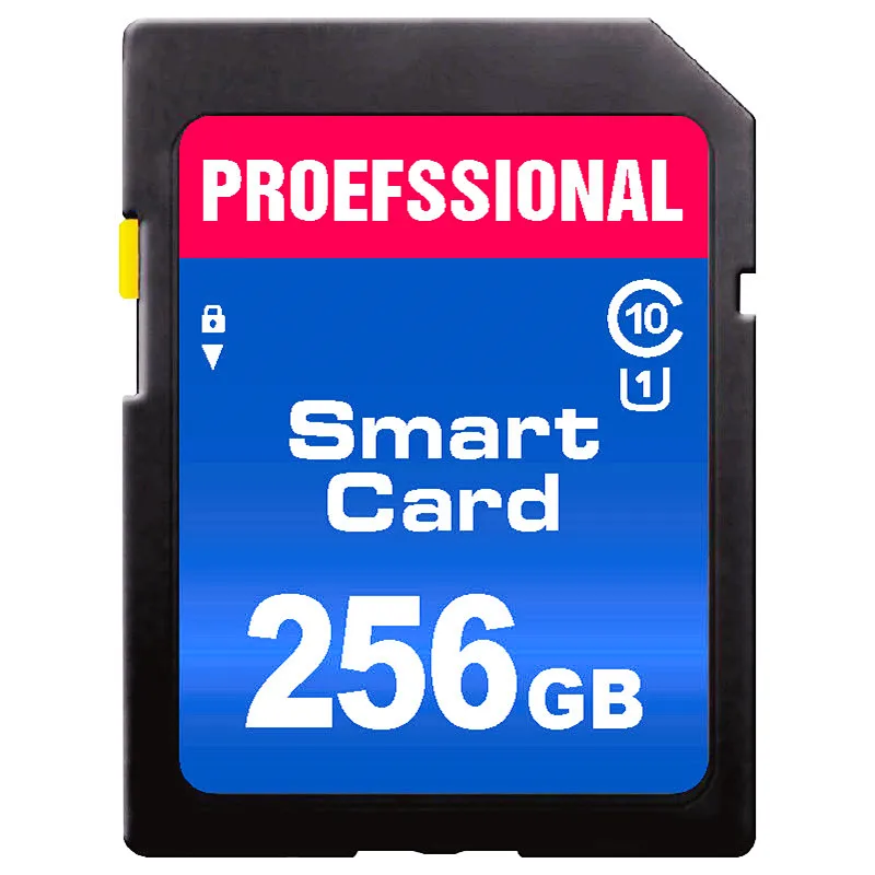 Carte mémoire d'appareil photo professionnel 128 Go 64 Go 32 Go 16 Go 256 Go 512 Go Irritation de la carte SD 10 Carte C10 UHS-I pour appareil photo reflex numérique