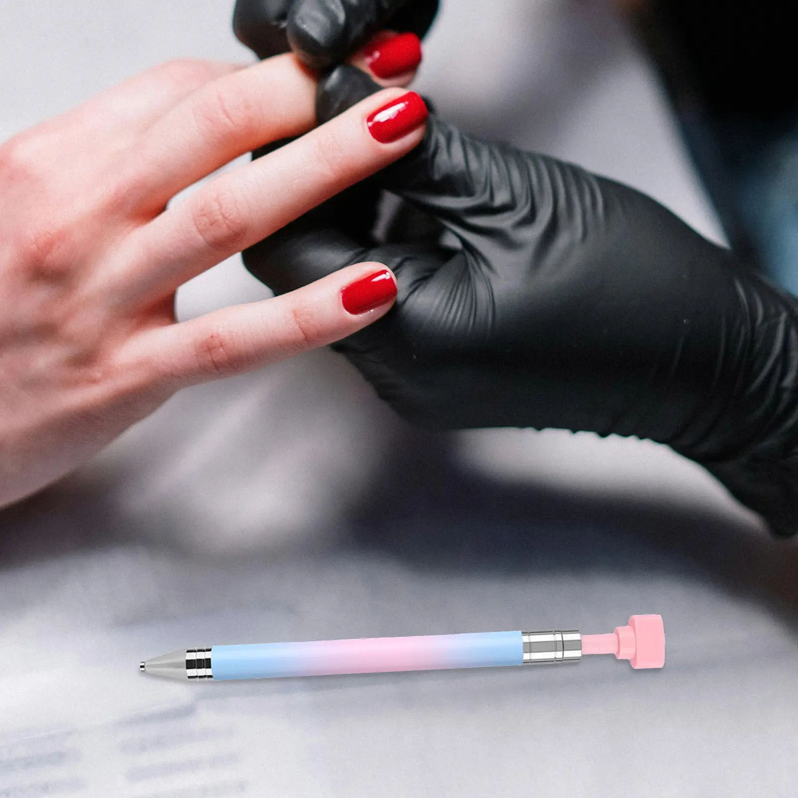 1Set Nail Art Dotting Pen Rhinestone Picker Tool Rotating Design Nail Diamond Applicator Refillable Pencil for Gems
