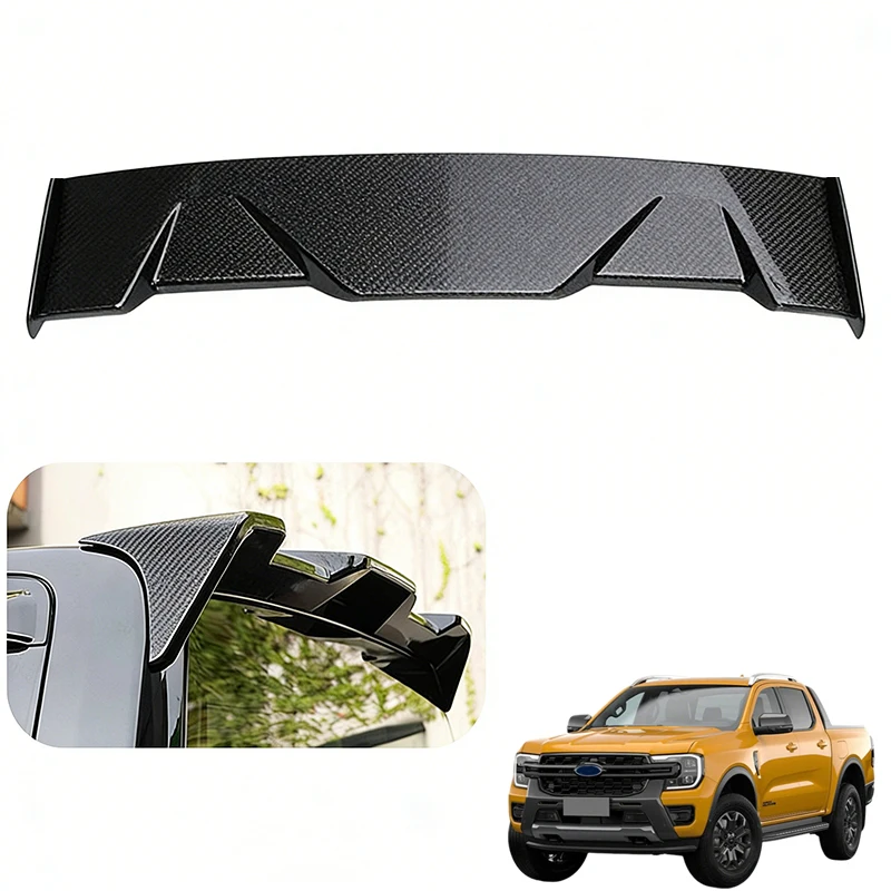 High Quality Carbon Fiber Color Glossy Black Rear Spoiler Compatible With Ranger T9 Pickup 2022‑2025