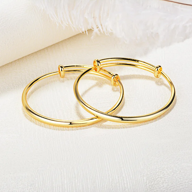 S925 Silver Plain Smooth Round Belly Bangle Bracelet Fashion Accessory For All Kinds Of Daily Outfits And Different Scenarios