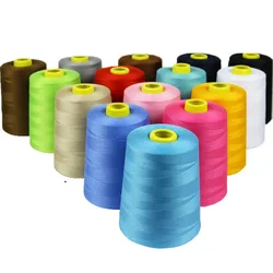 8000 yards 402 sewing thread polyester black and white thread household high speed flat car sewing machine thread