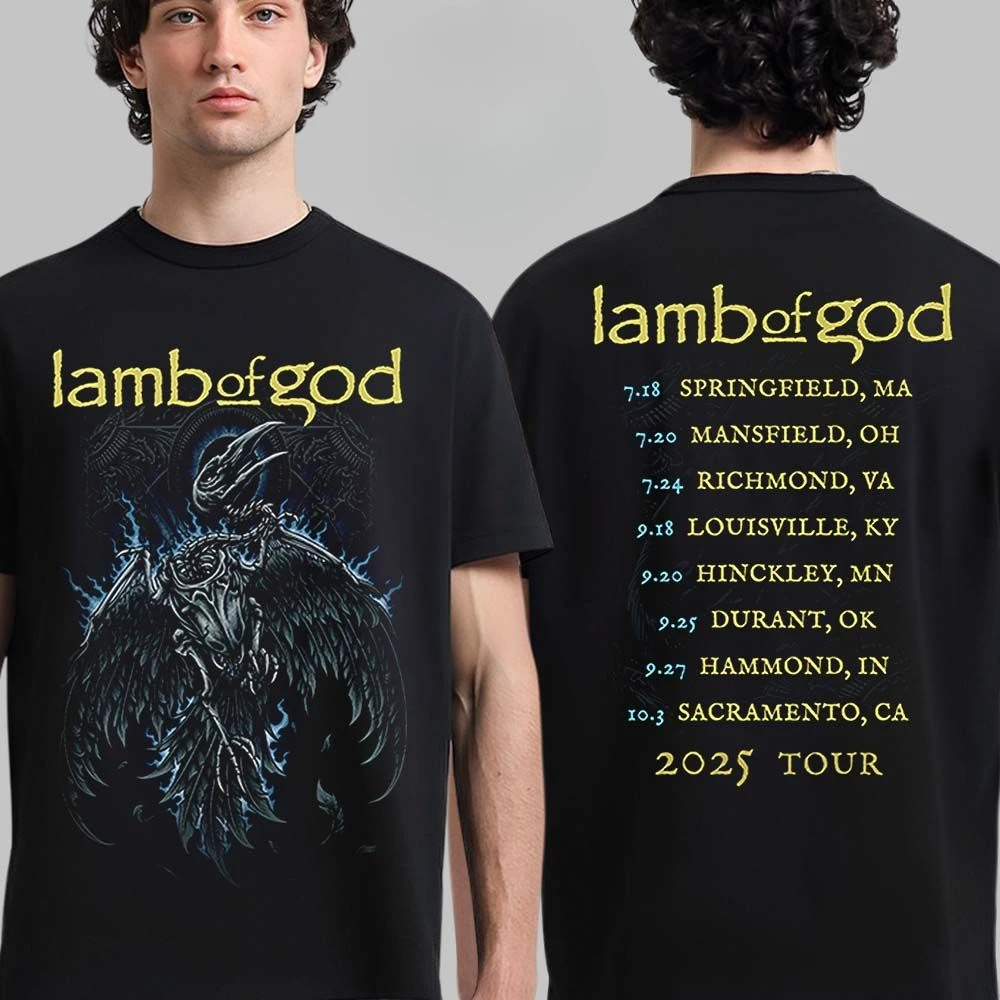 T-shirt unisexe en coton Hot Lamb of God, manches courtes, tendance, de marque, de luxe, décontracté, vintage, pour l'été