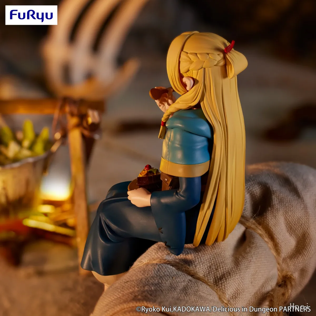 Figurka Anime Dungeon Meshi Marcille Donato 15 cm, Figurka Stoper do Makaronu, Delicious in Dungeon, Model Zabawka, Prezent, Figurka Akcji, Lalka, PVC