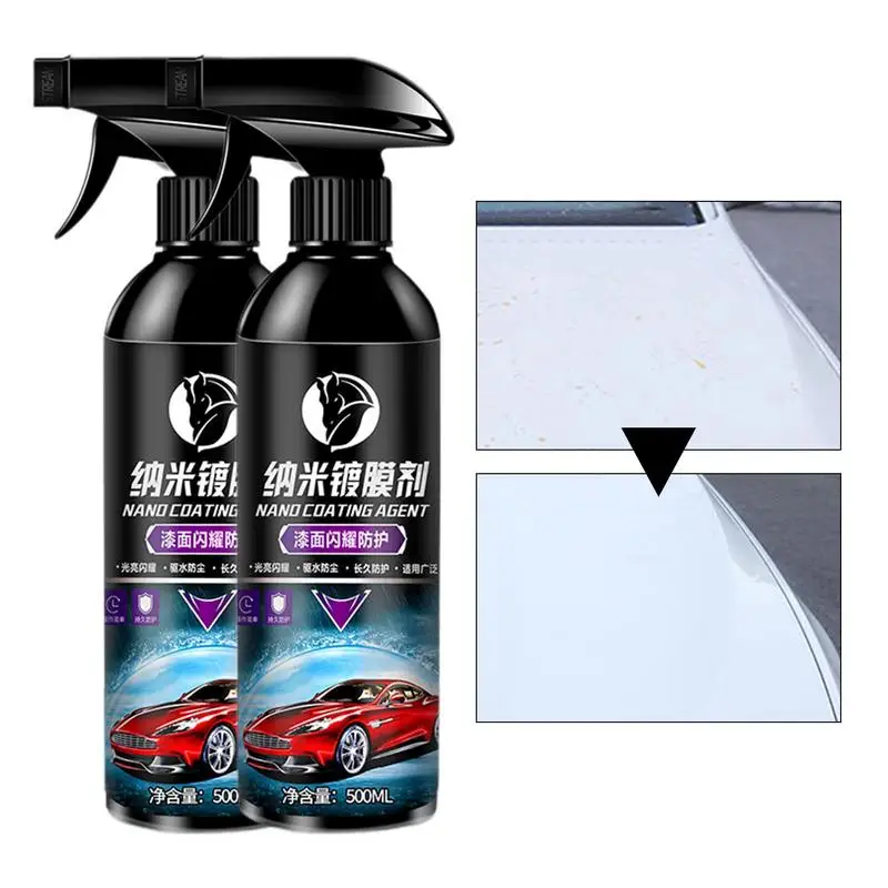 

Автомобильное нано-керамическое покрытие 16,9 фл. Oz High Gloss Polish Керамическое покрытие Спрей-краска Герметик Стойкая полировка Максимальная краска