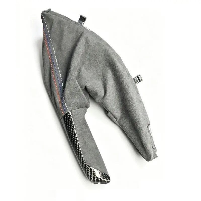 

For BMW F30 F31 Car Alcantara Handbrake Handle For BMW F32 F33 Handbrake For BMW Suede Handbrake