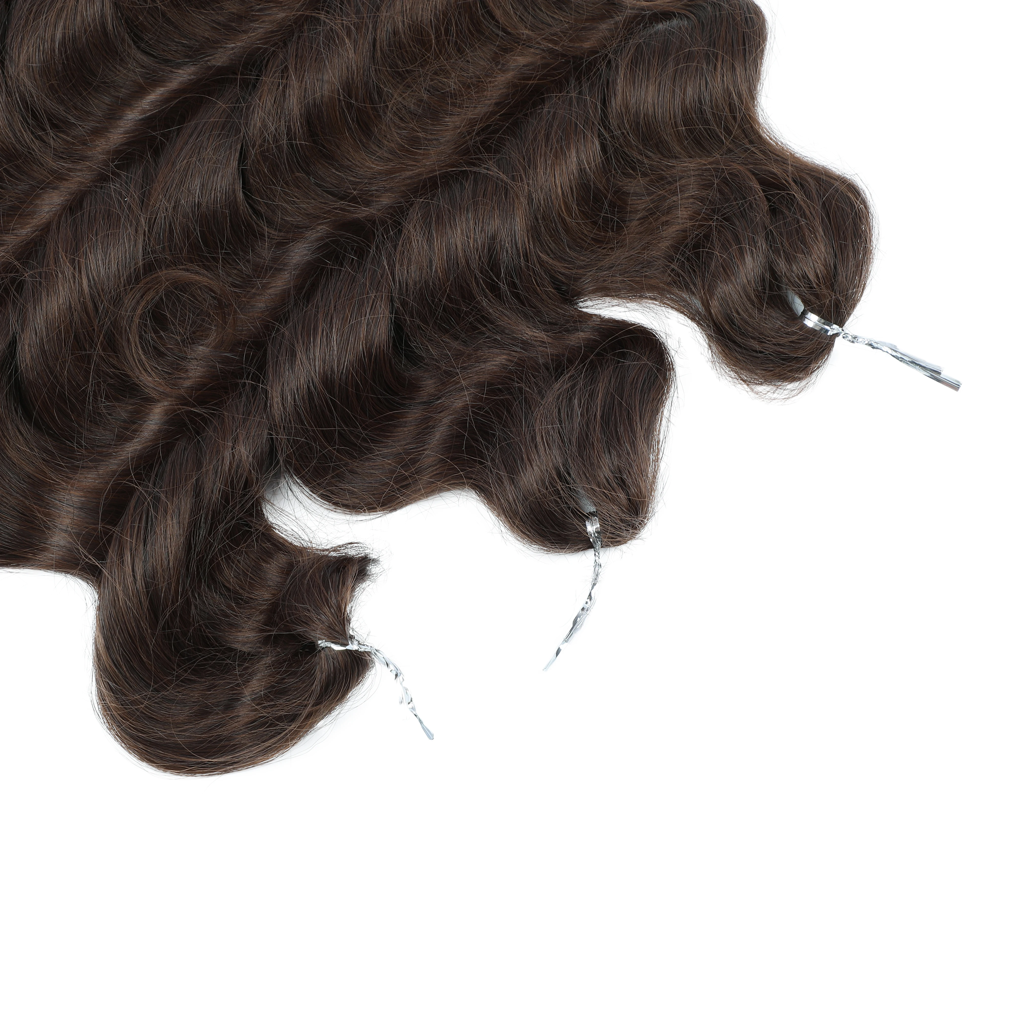 شعر كروشيه مموج عميق فضفاض مقاس 26 بوصة من Gladys، 300 جرام، تجعيد الشعر الاصطناعي # 613 وصلة شعر تجديل بيانو أشقر بني #6