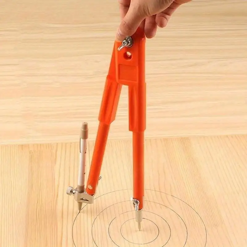 Carpenter Pencil Compasses Large Diameter Adjustable Dividers Marking Scribing Accurate Measurements for Woodworking