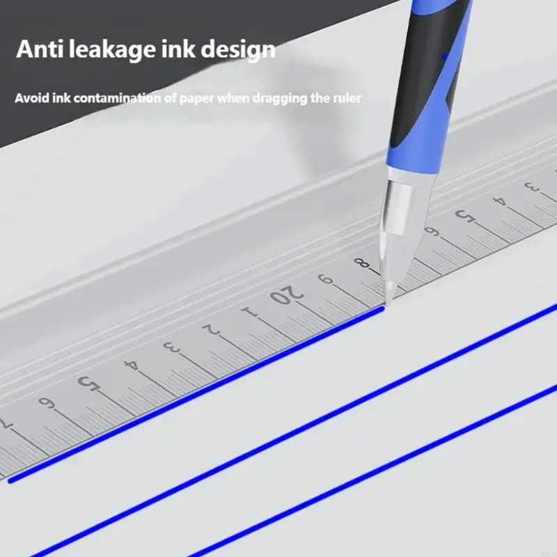 Y5LB Engineering Scale Anti Slip Grip Aluminum Ruler Measuring Tool for Architects