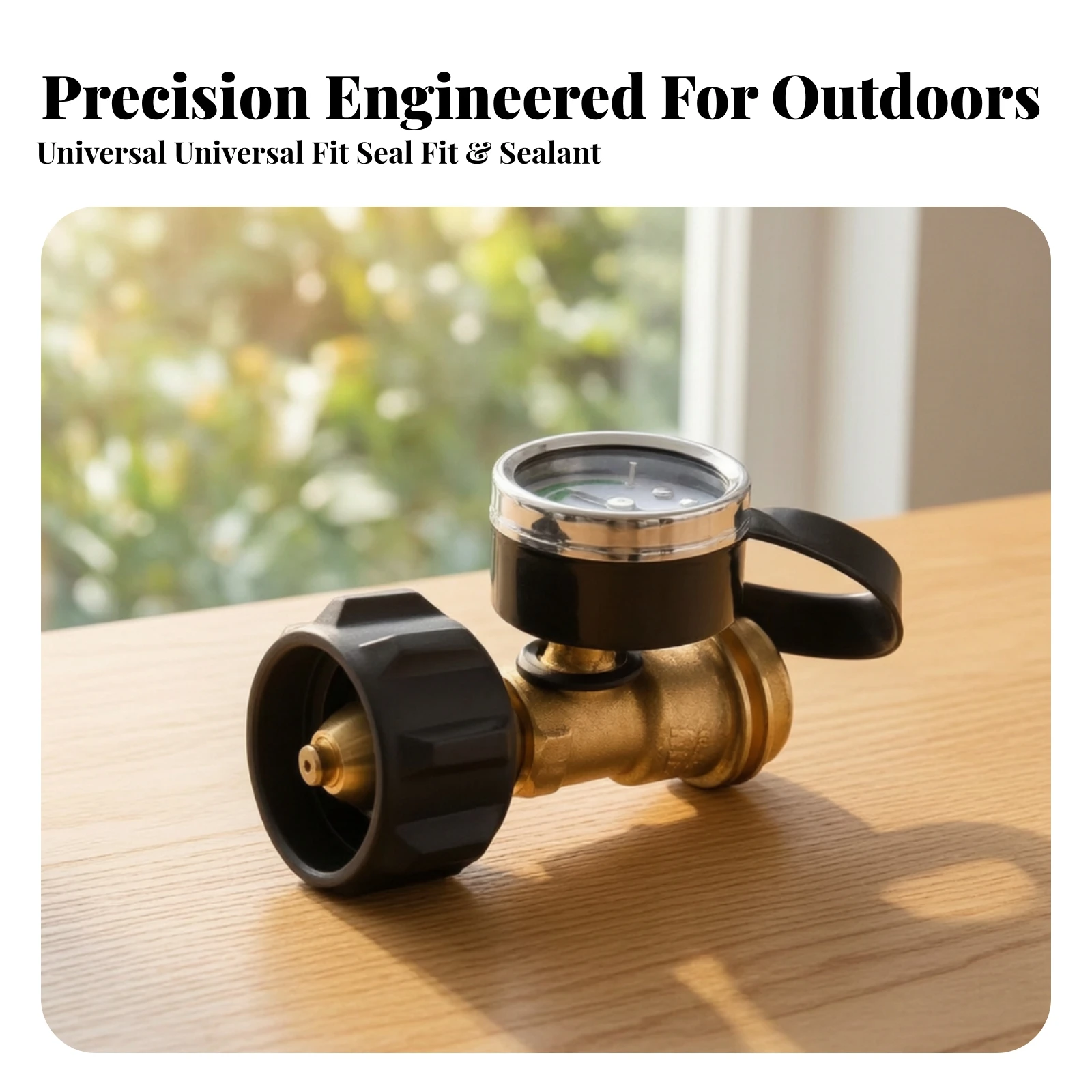 Level Indicator Temperaturesensitive Propane Tank Gauge with Level Indicator Gas Pressure Meter Brass for Outdoor Cooking