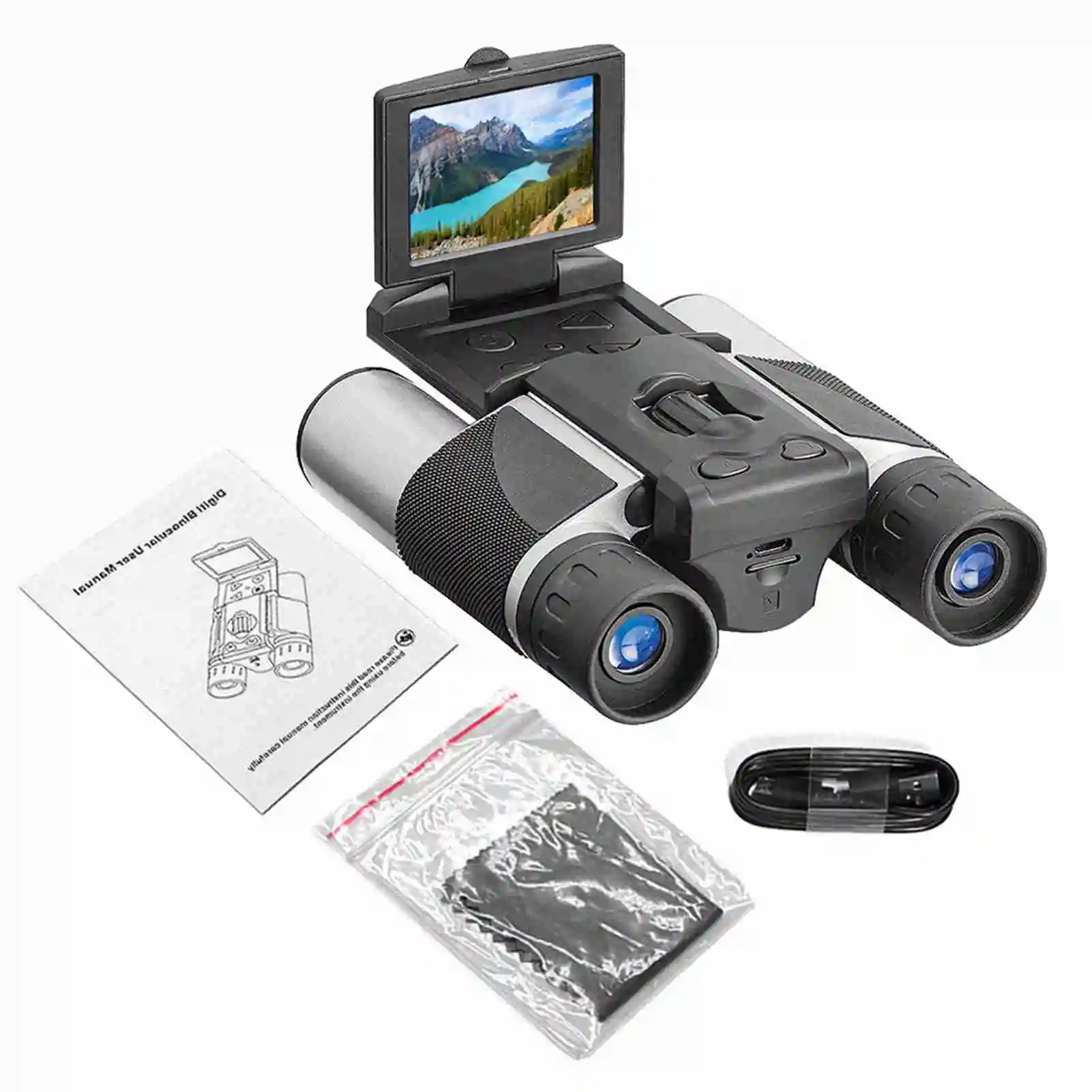 Digitale verrekijker met camera Digitale camera Verrekijker 2,0 inch LCD 8X digitale zoom Video Foto-opnametelescoop