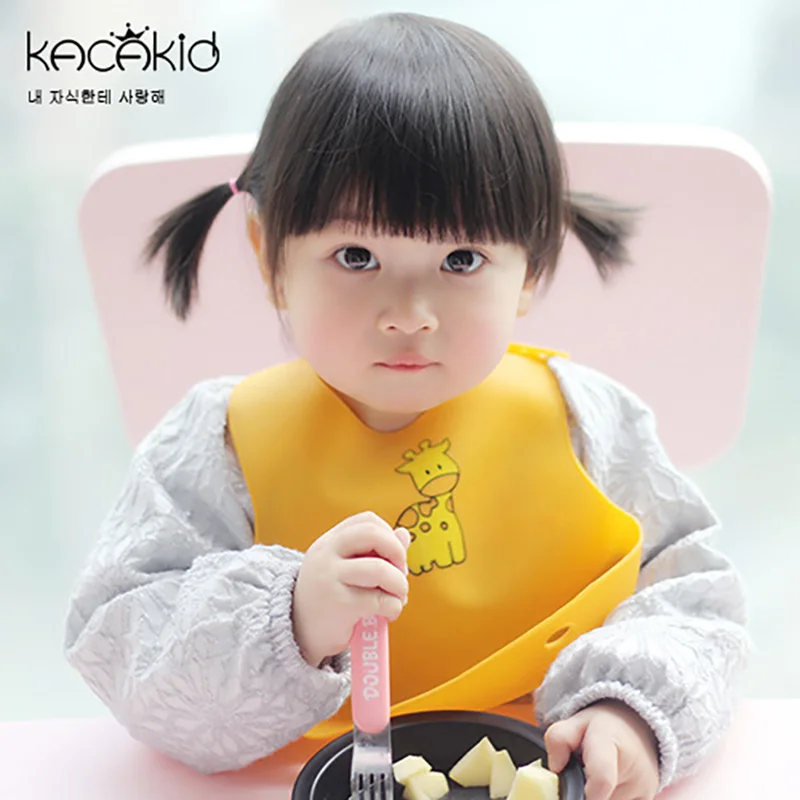 

New Arrival Fashion Waterproof Baby Bib Cilica Gel Adjustable Baby Bib Made In Cilica Gel