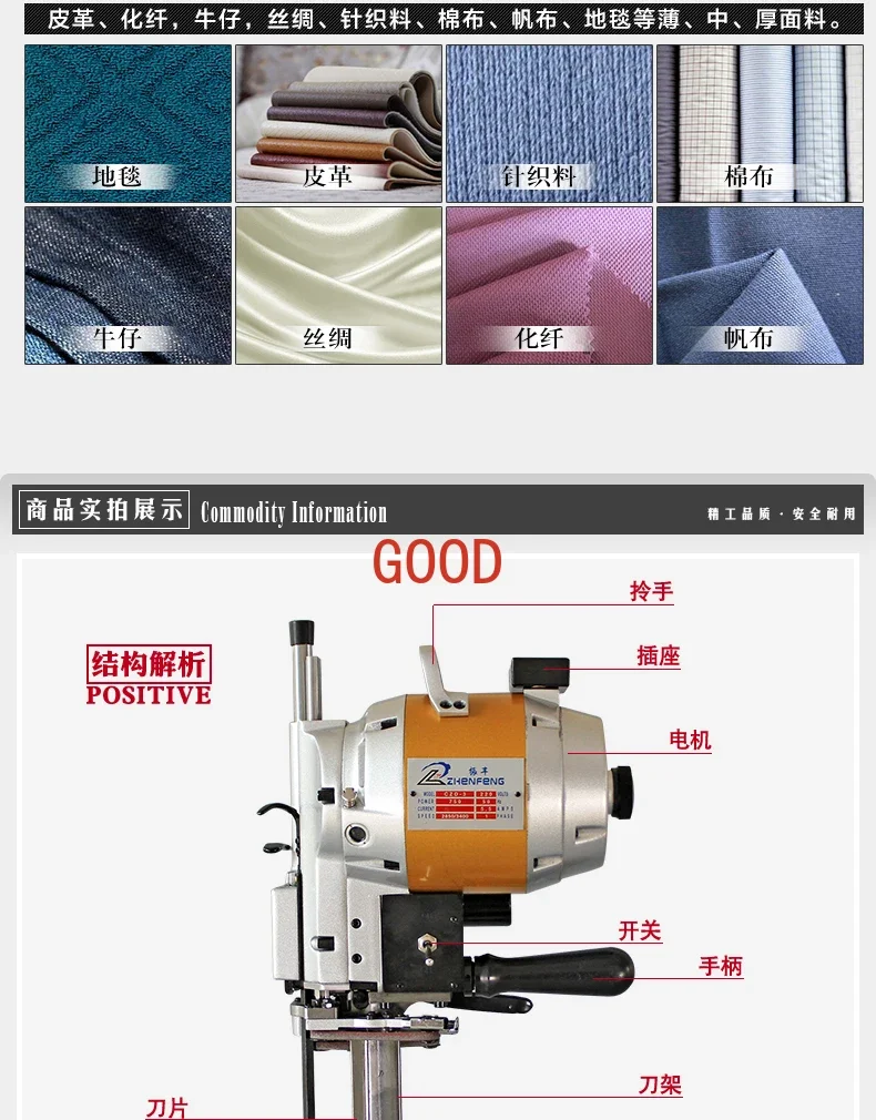 Automatic sharpening knife cloth breaking machine cloth cutting machine helical gear assembly