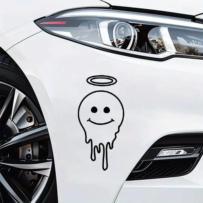 

Водонепроницаемая виниловая наклейка для боковой панели мотоцикла, заднего бампера автомобиля, электроскутера, мотоциклетная наклейка «Ангел-Дьявол»