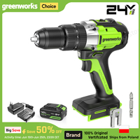 Greenworks 24V Hammer Drill Brushless Motor 1/2\