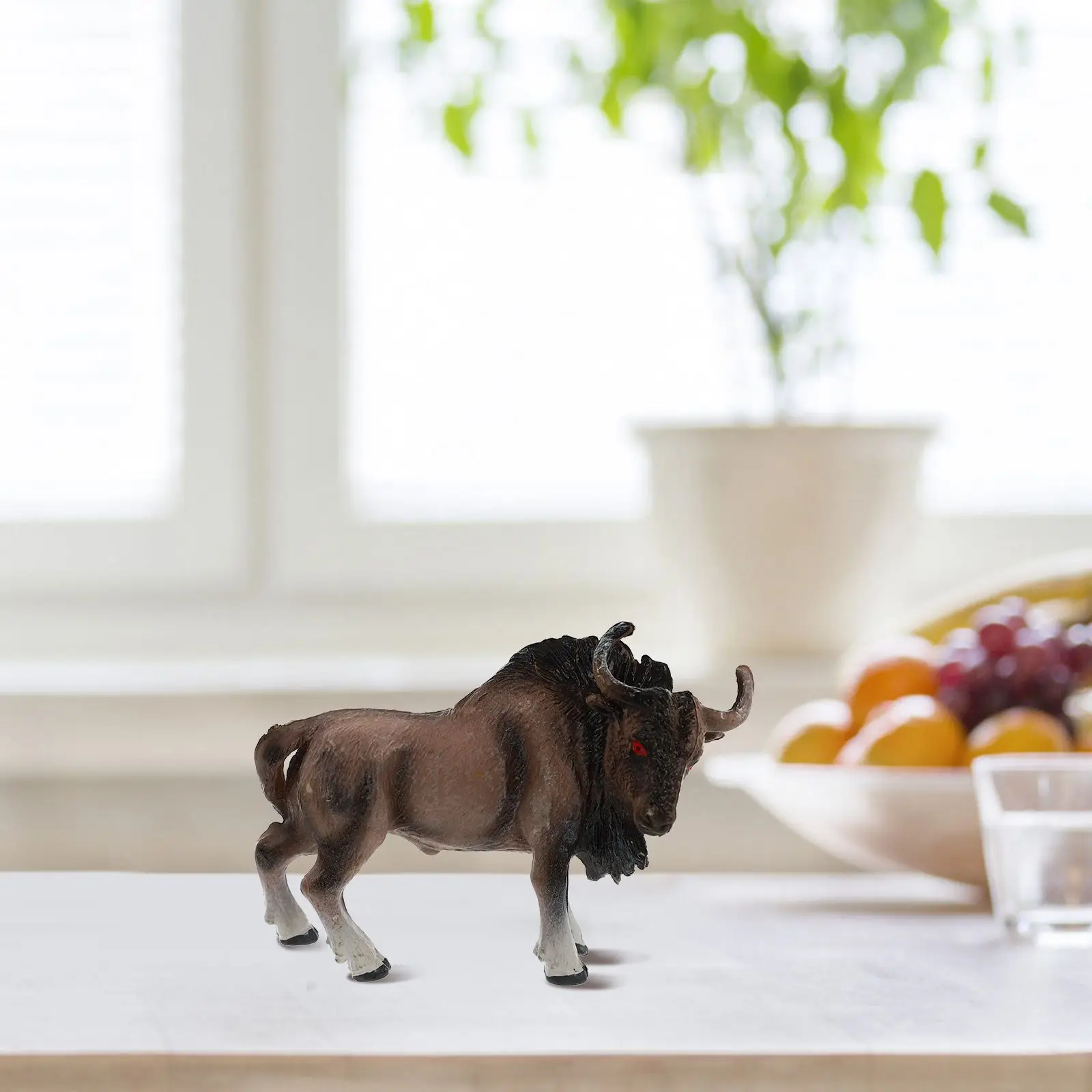 4 Pcs Model Toy Science Toys Bonsai Animal Figurines Children Animals Cognition Mini Cow Ornament Plastic Creative Models