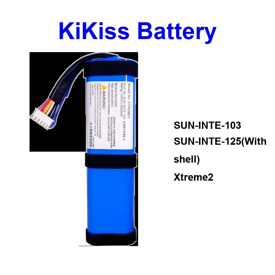 

Аккумулятор 5200-10000 мАч для JBL 2INR1966-2 2INR19664 Partybox Xtreme 2 300, Sun-Inte-125 с корпусом, Sun-Inte-103 XTREME2