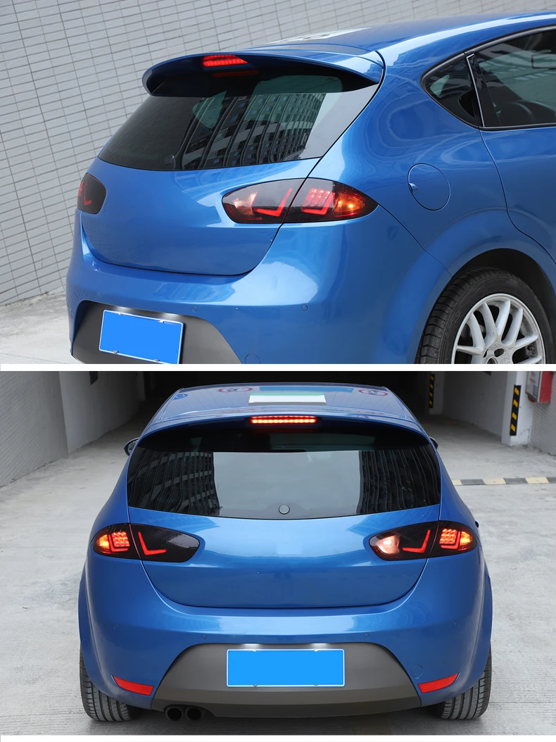 Rücklicht-Tönungsfolie PVC Rücklicht-Schutzfolie Heckleuchten-Zierfolie Auto-Gadgets für SEAT Leon Mk2 1P 2008-2012 – Detail 8