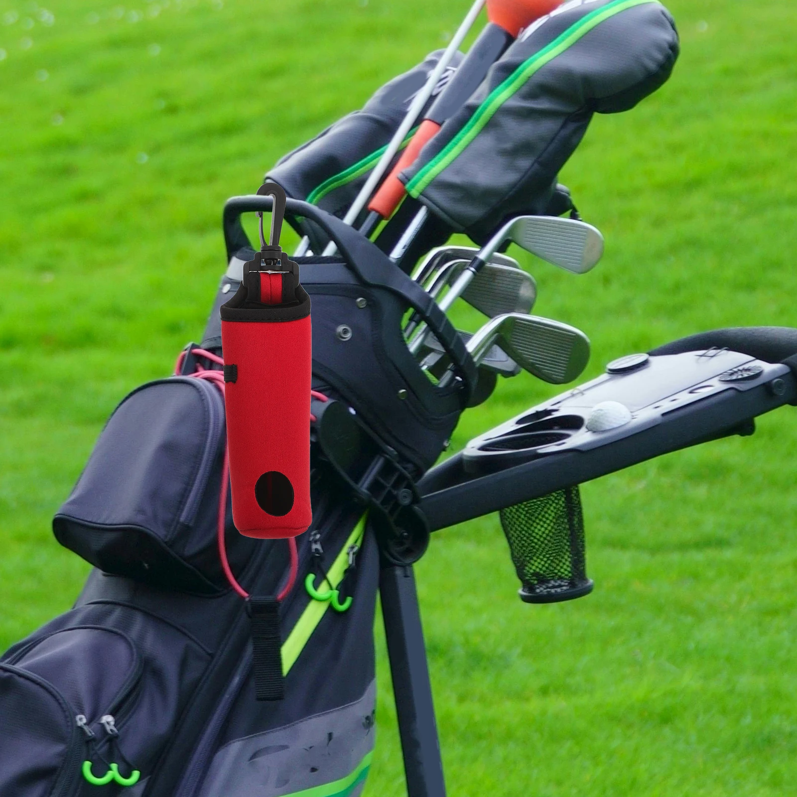 

2PCS Golf Ball Storage Bag: Portable Neoprene Golf Ball Pouch Tee Holder Golf Accessories Organizer For Easy Carrying